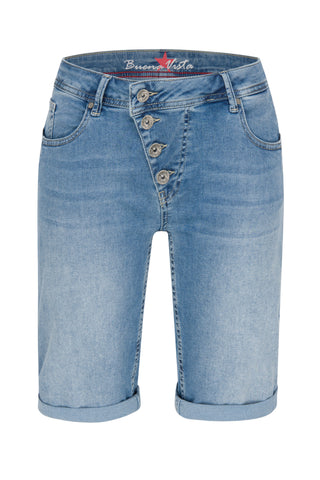 BUENA VISTA MALIBU SHORT middle blue 2106 J5025 212.3898 - Stretch denim