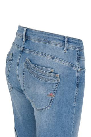 BUENA VISTA MALIBU SHORT middle blue 2106 J5025 212.3898 - Stretch denim