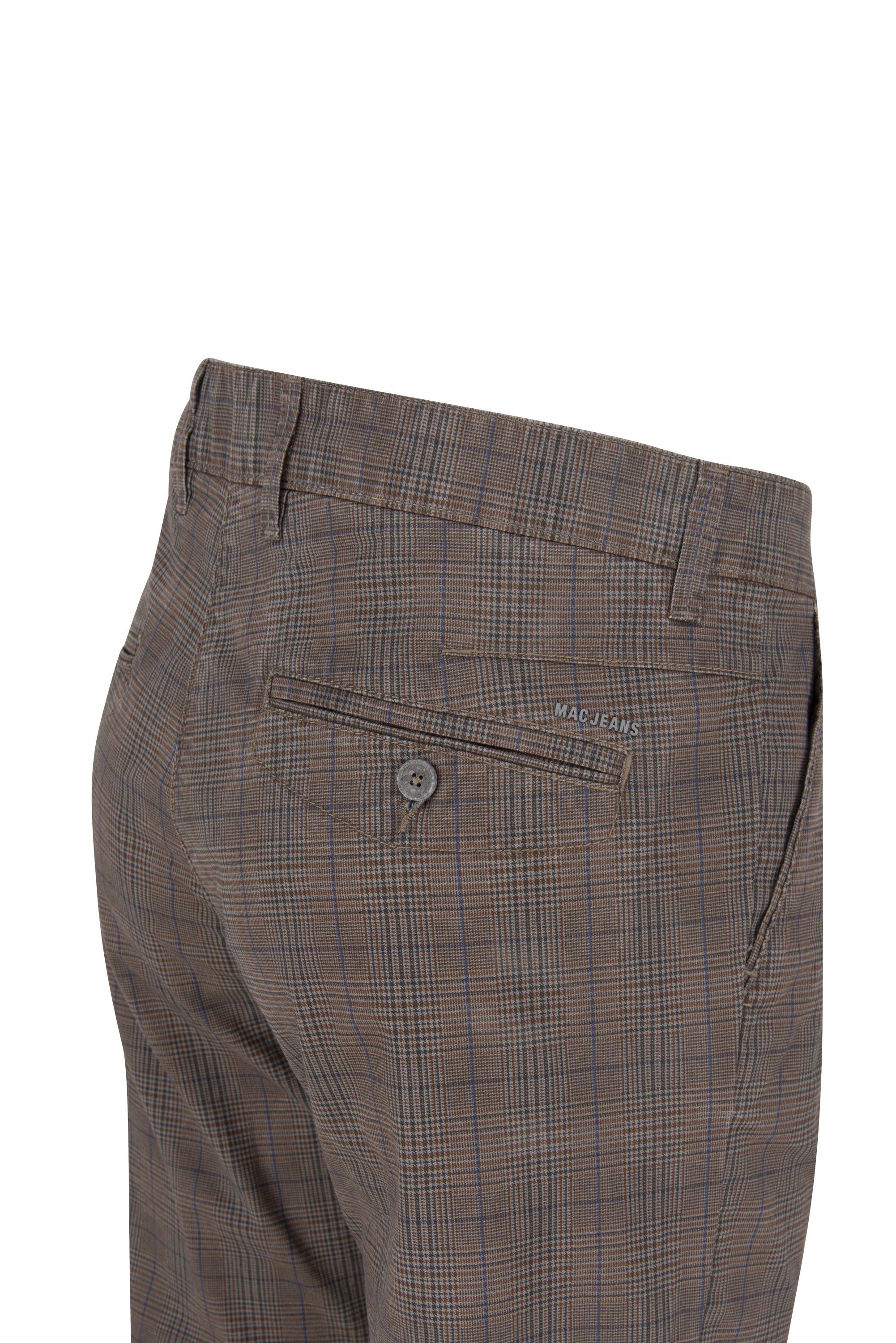 MAC LENNOX Chino - Cobblestone Fawn Check - 6365-00-0670L-278K von MAC