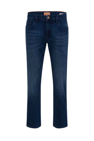 HATTRIC HARRIS Five-Pocket Jeans - Deep Denim Wash - 688745 6348.42