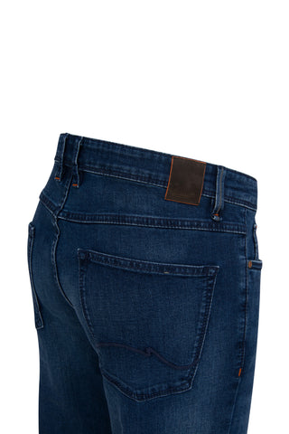 HATTRIC HARRIS Five-Pocket Jeans - Deep Denim Wash - 688745 6348.42