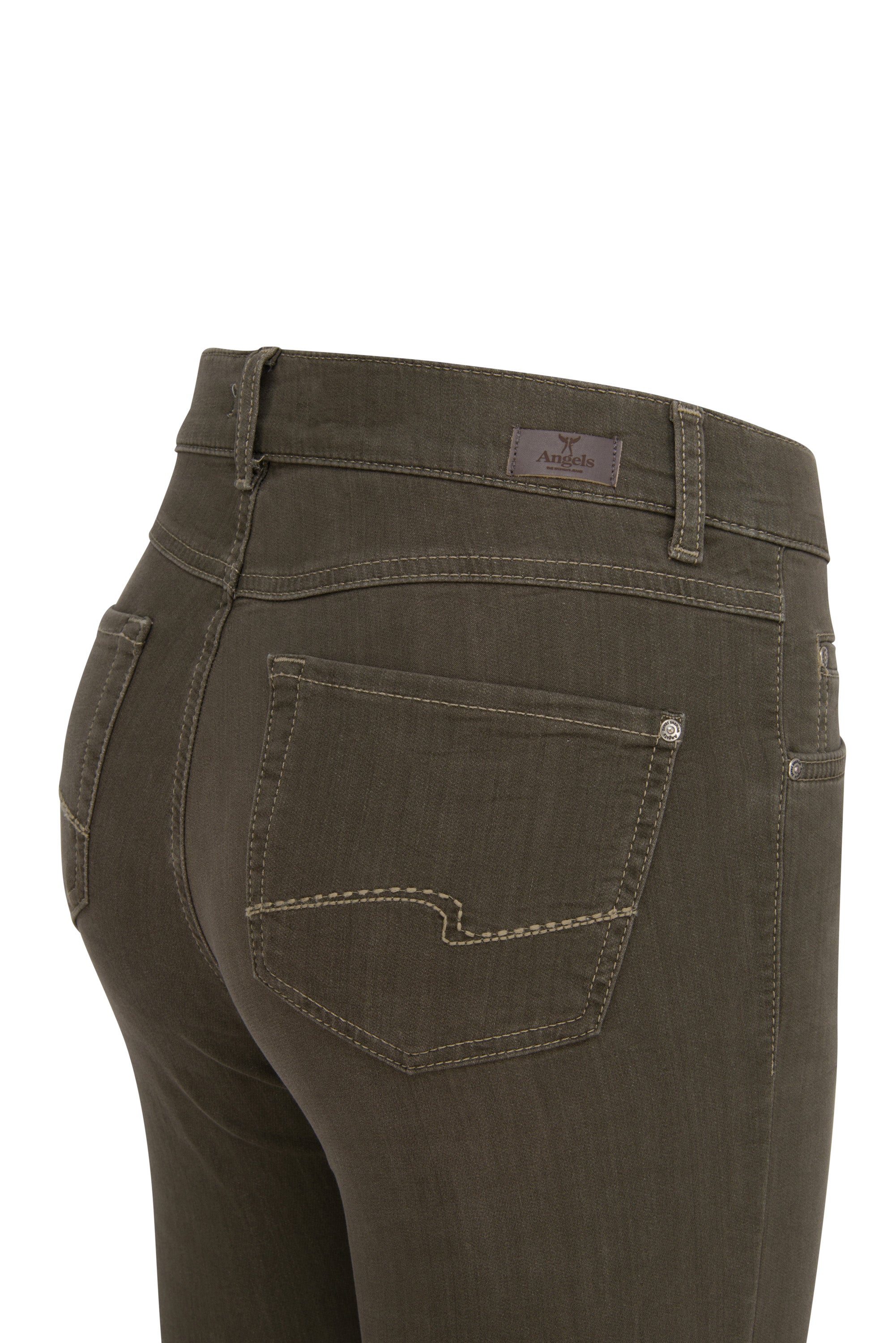 ANGELS Cici Straight Leg Hose - Autumn Olive - 585 3400.52958 von Angels Jeans