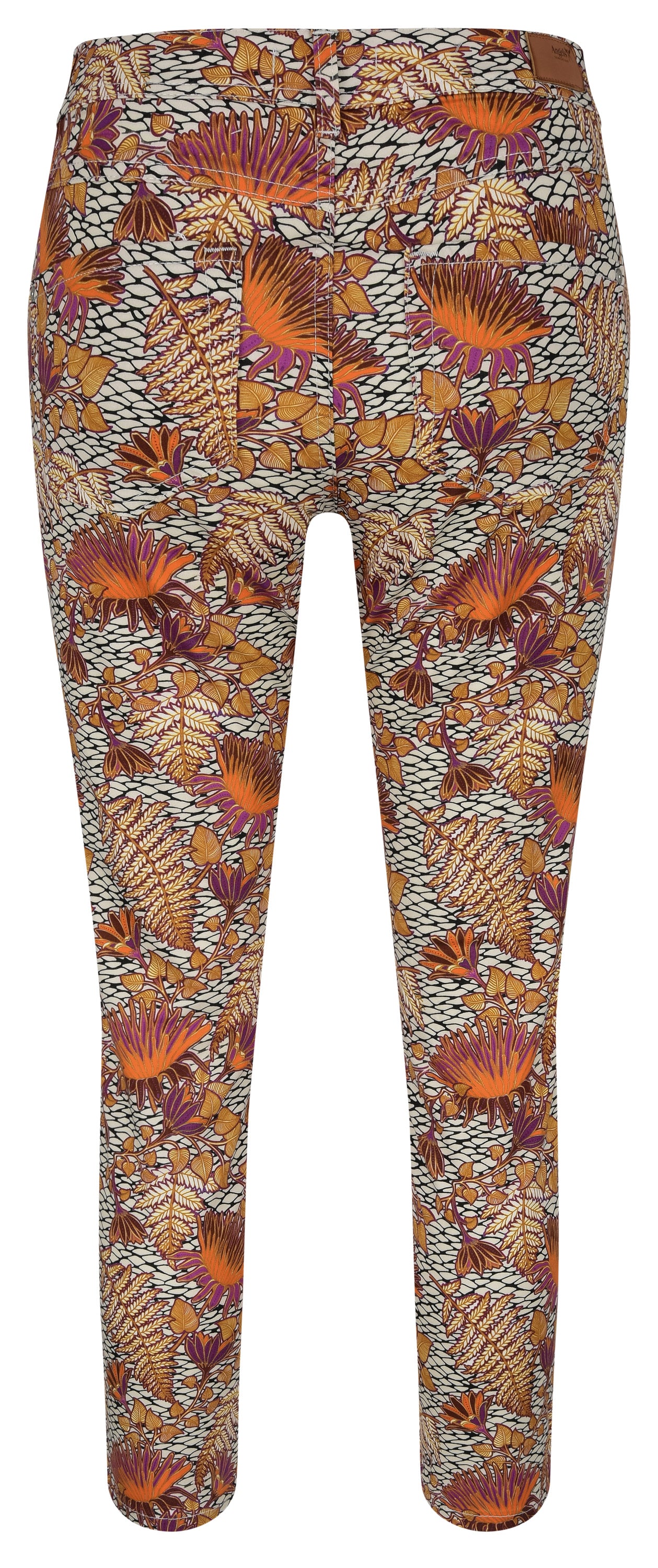 ANGELS JEANS Ornella Capri-Hose - Golden Safari Bloom - 942 680007.7279