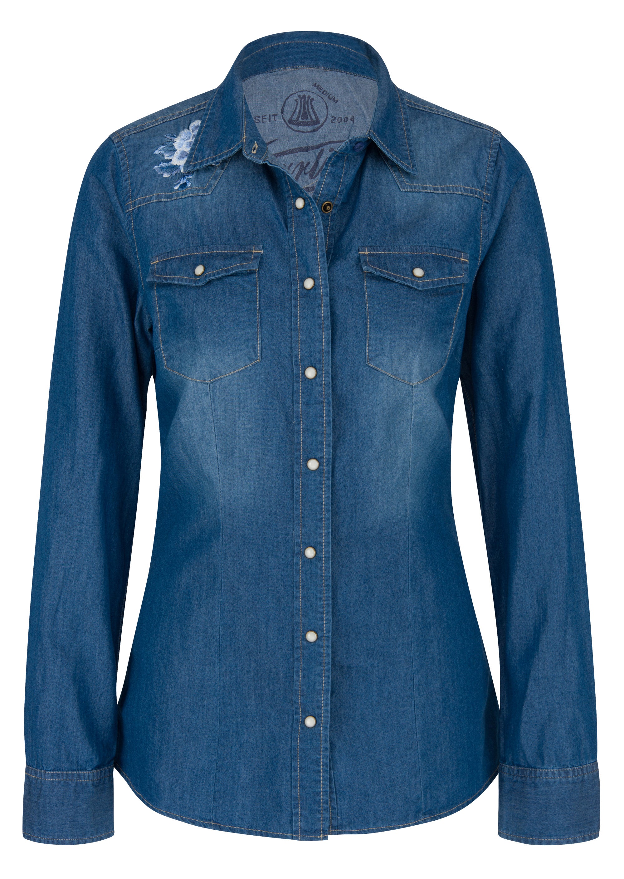 HERRLICHER LILIEN Bluse - Ocean Mist Denim - 8167-D9587-055