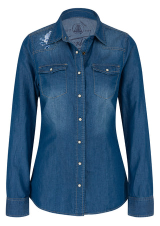 HERRLICHER LILIEN Bluse - Ocean Mist Denim - 8167-D9587-055