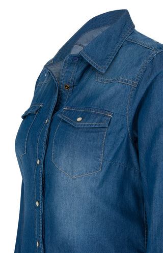 HERRLICHER LILIEN Bluse - Ocean Mist Denim - 8167-D9587-055