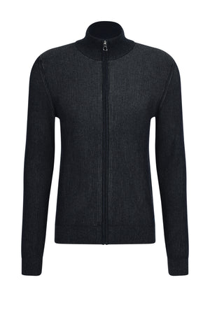 PIERRE CARDIN Travel Comfort Strickjacke - Midnight Slate Knit - 55329 12549.3000