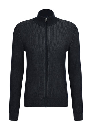 PIERRE CARDIN Travel Comfort Strickjacke - Midnight Slate Knit - 55329 12549.3000