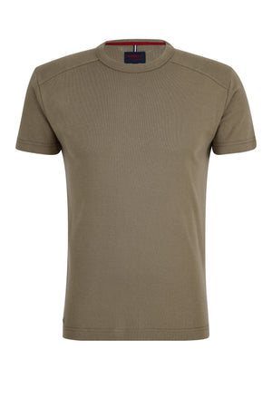 PADDOCKS Ospig Rundhals T-Shirt - Umber Drift Brown - 38119 6343.0209