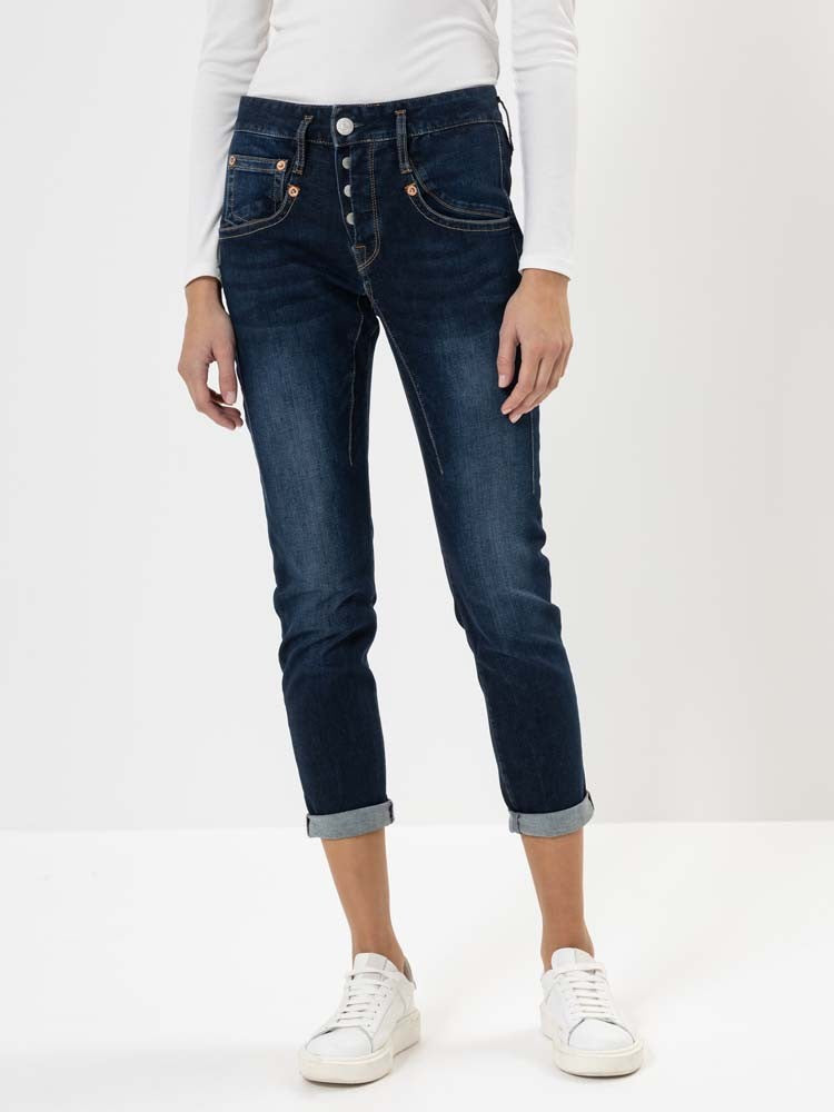 HERRLICHER SHYRA Cropped - Midnight Wash Blue - 5318-RD100-044