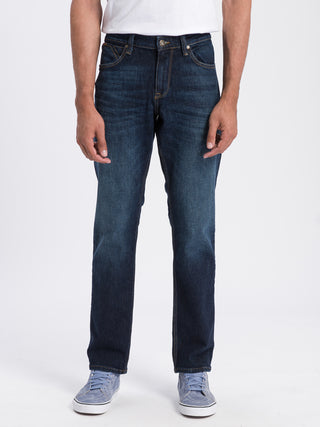 CROSS JEANS DYLAN Five Pocket - Indigo Shadow Blue - E195-119