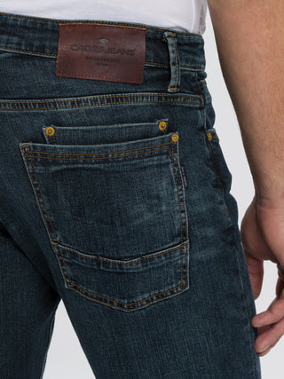 CROSS JEANS DYLAN - Deep Indigo Weather - E195-097