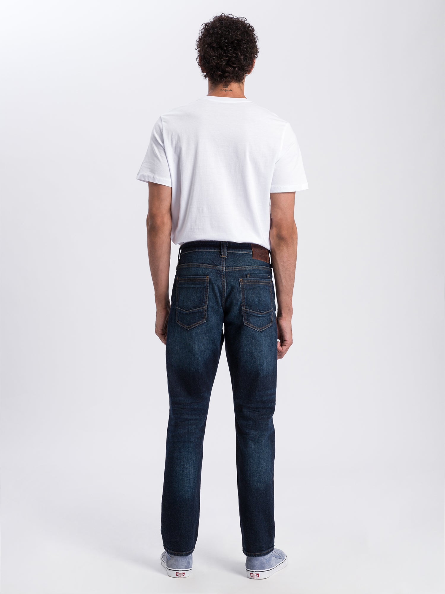 CROSS JEANS DYLAN Five Pocket - Indigo Shadow Blue - E195-119