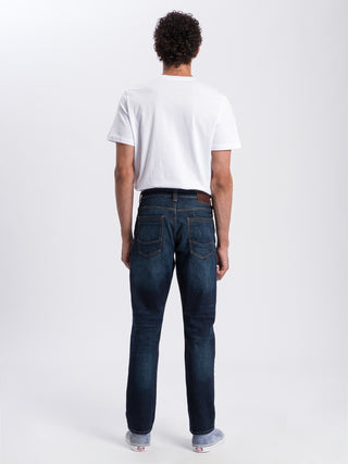 CROSS JEANS DYLAN Five Pocket - Indigo Shadow Blue - E195-119