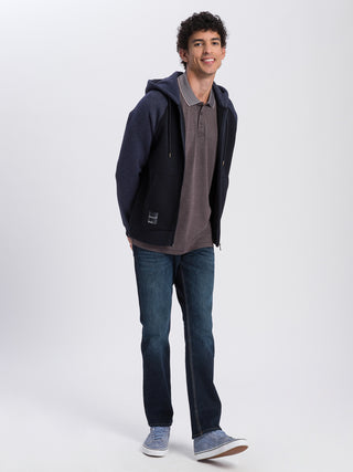 CROSS JEANS DYLAN Five Pocket - Indigo Shadow Blue - E195-119