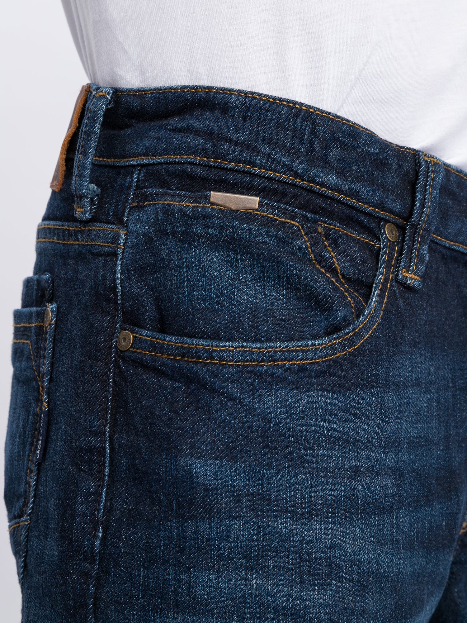 CROSS JEANS DYLAN Five Pocket - Indigo Shadow Blue - E195-119 von Cross Jeans