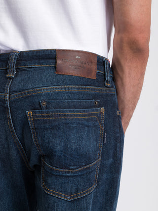 CROSS JEANS DYLAN Five Pocket - Indigo Shadow Blue - E195-119