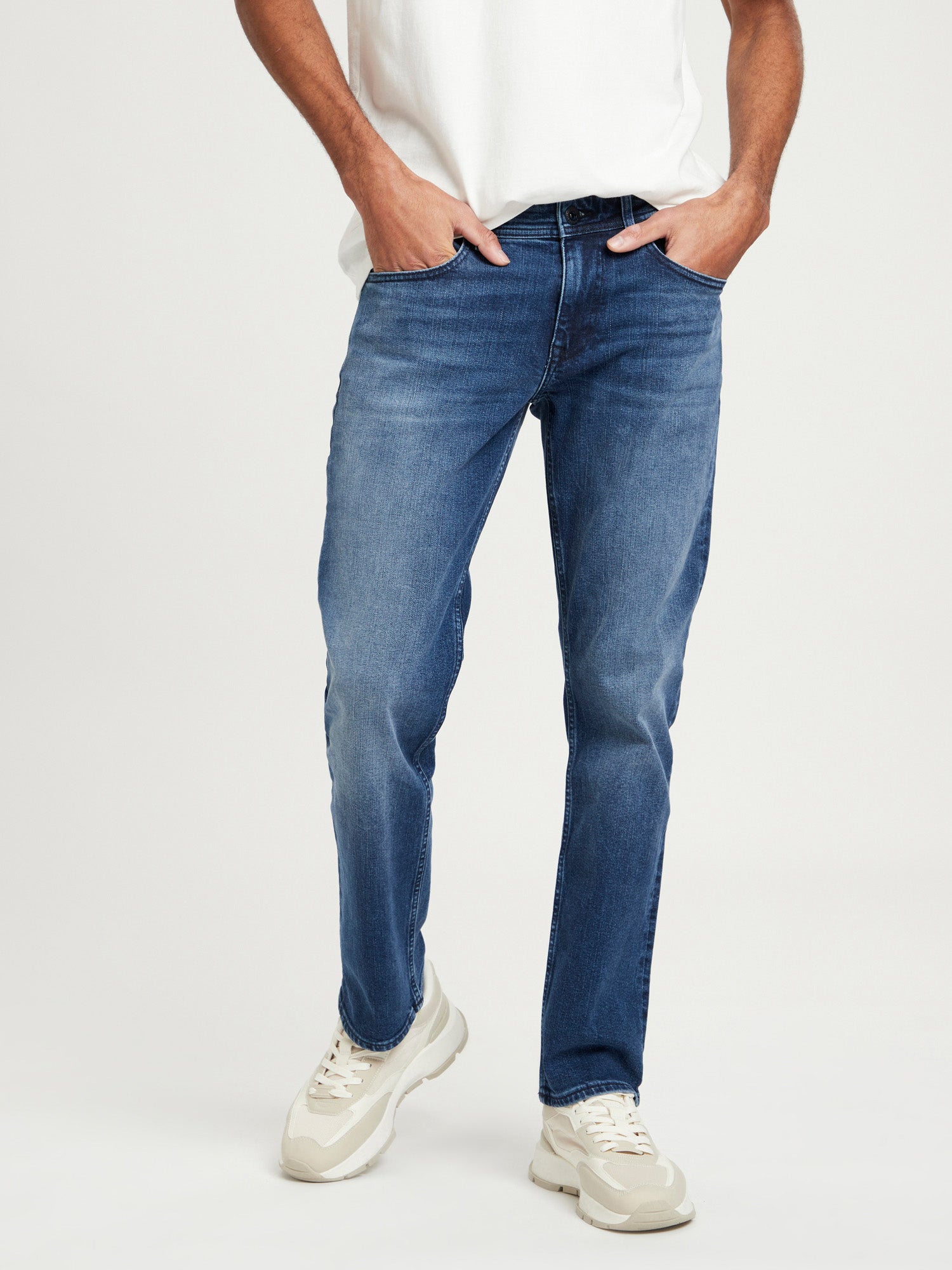 CROSS JEANS DYLAN Five Pocket - Ocean Shadow Blue - E195-138