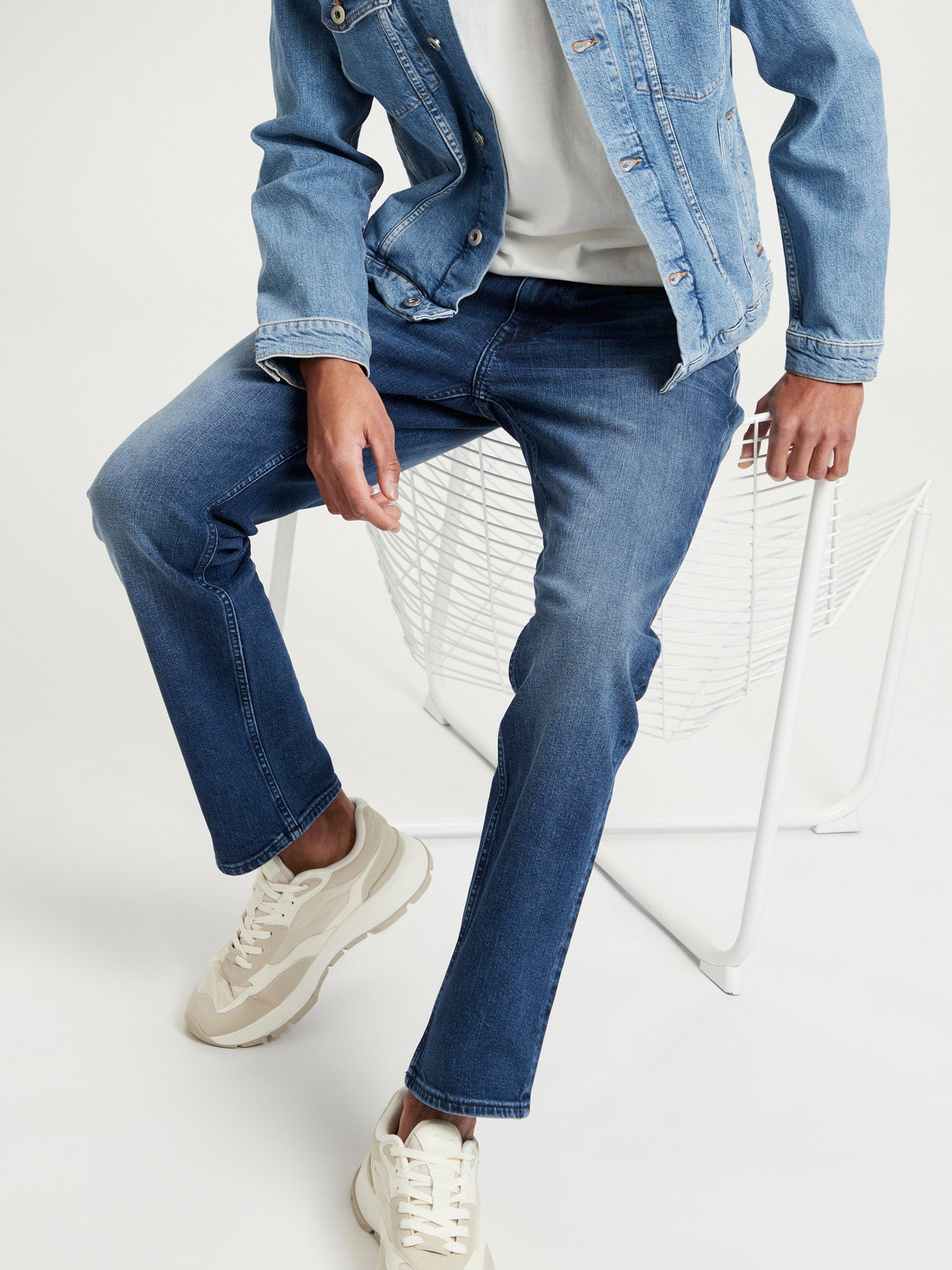 CROSS JEANS DYLAN Five Pocket - Ocean Shadow Blue - E195-138 von Cross Jeans