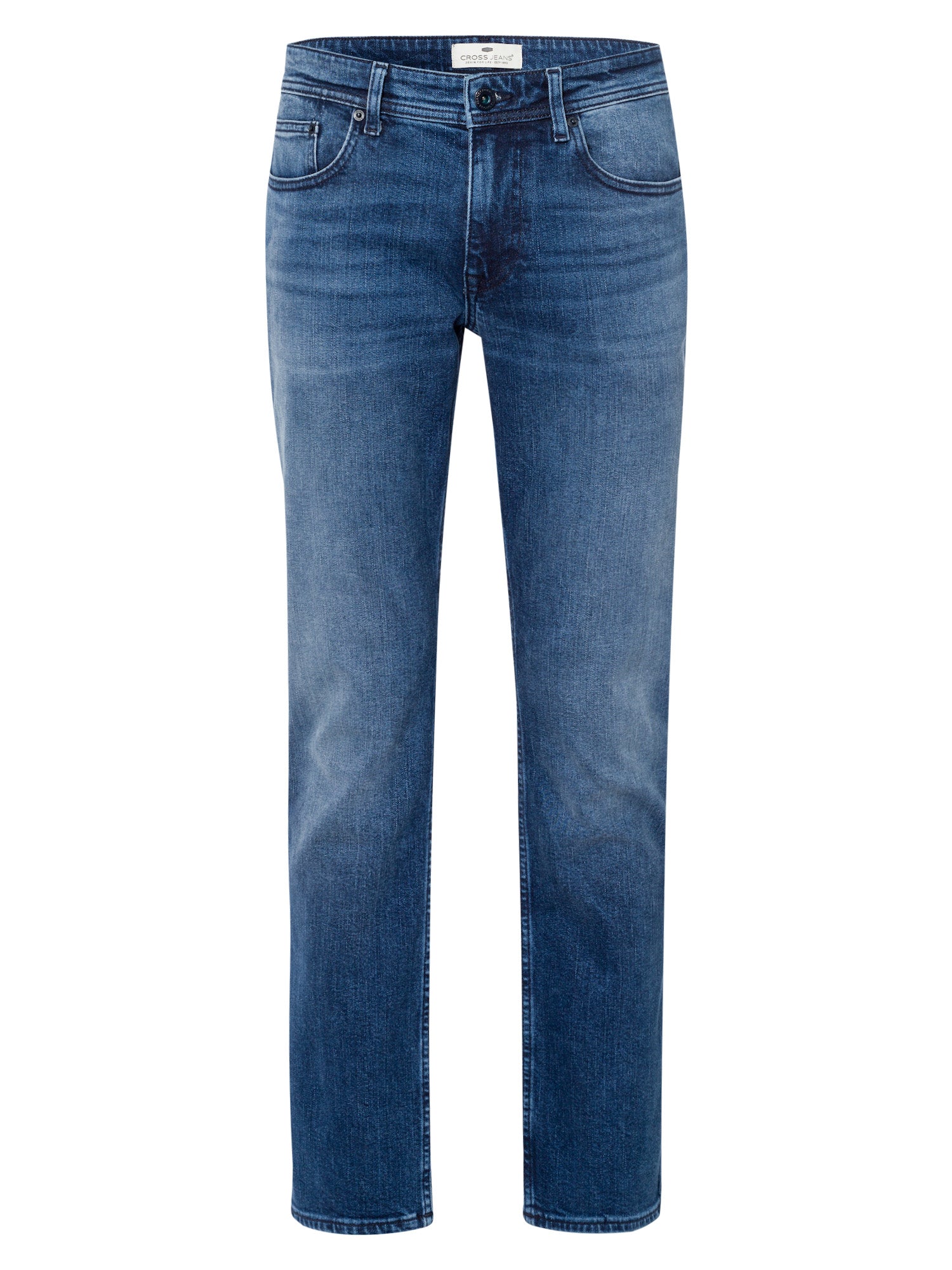 CROSS JEANS DYLAN Five Pocket - Ocean Shadow Blue - E195-138