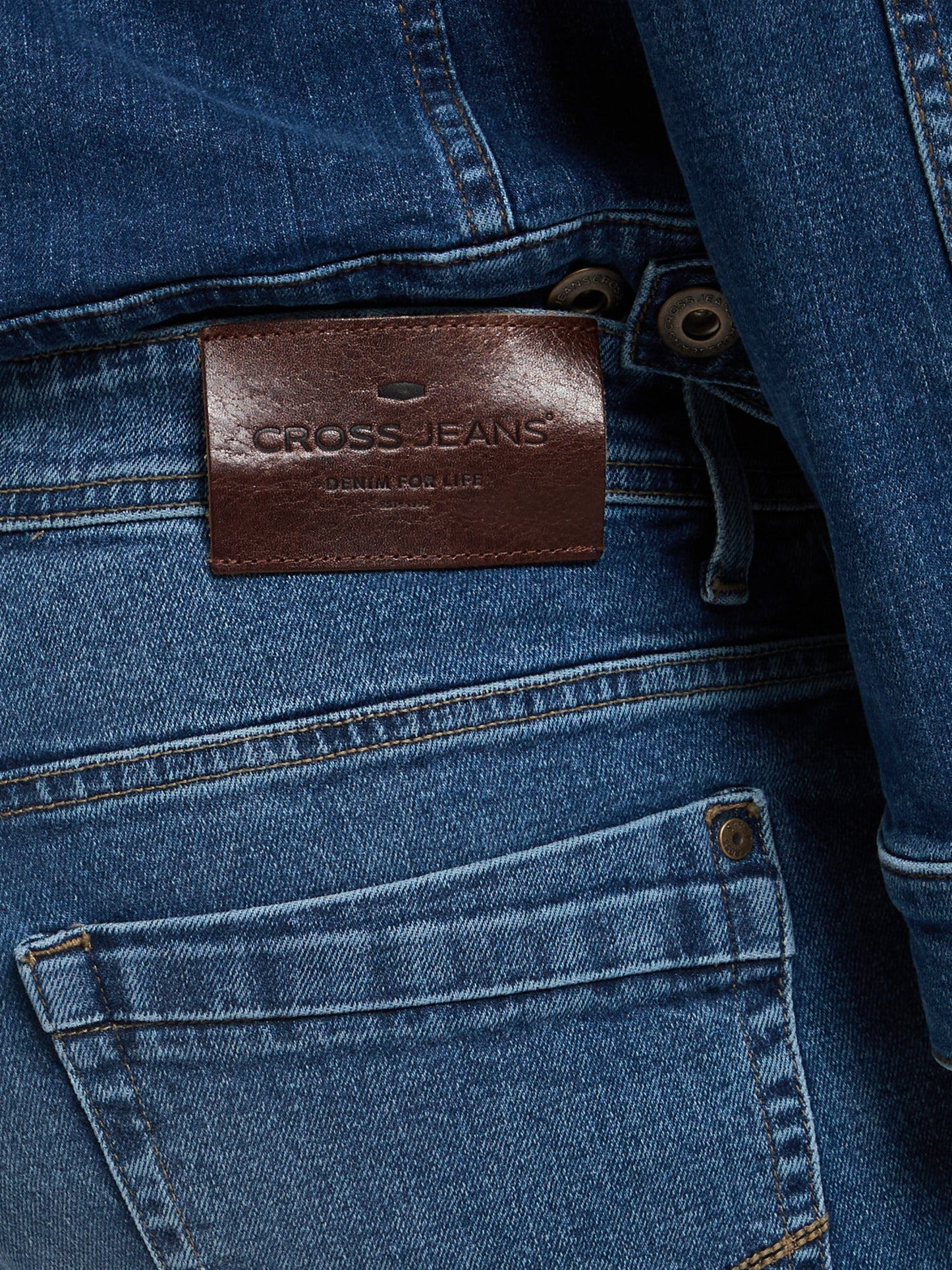 CROSS JEANS Antonio Five Pocket - Deep Harbor Blue - E161-154 von Cross Jeans