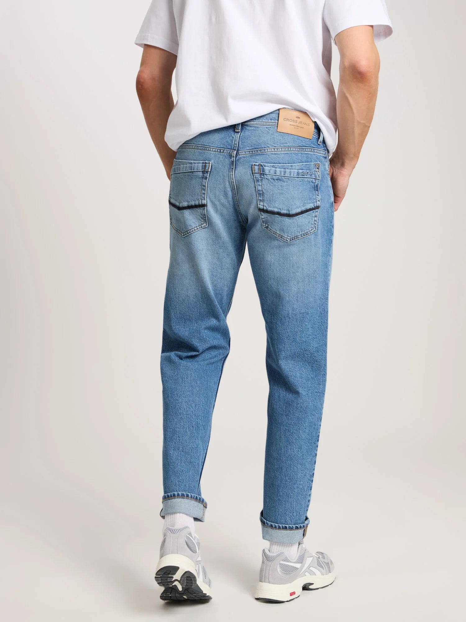 CROSS JEANS Antonio Herren Jeans - Faded Ocean Sky - E161-272
