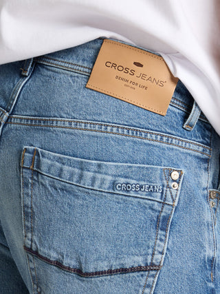 CROSS JEANS Antonio Herren Jeans - Faded Ocean Sky - E161-272