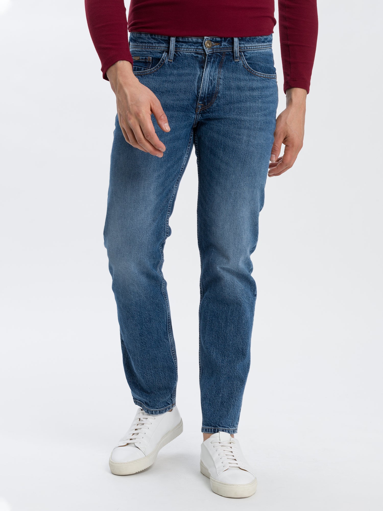 CROSS JEANS Antonio Five Pocket - Blue Harbor Wash - E161-301