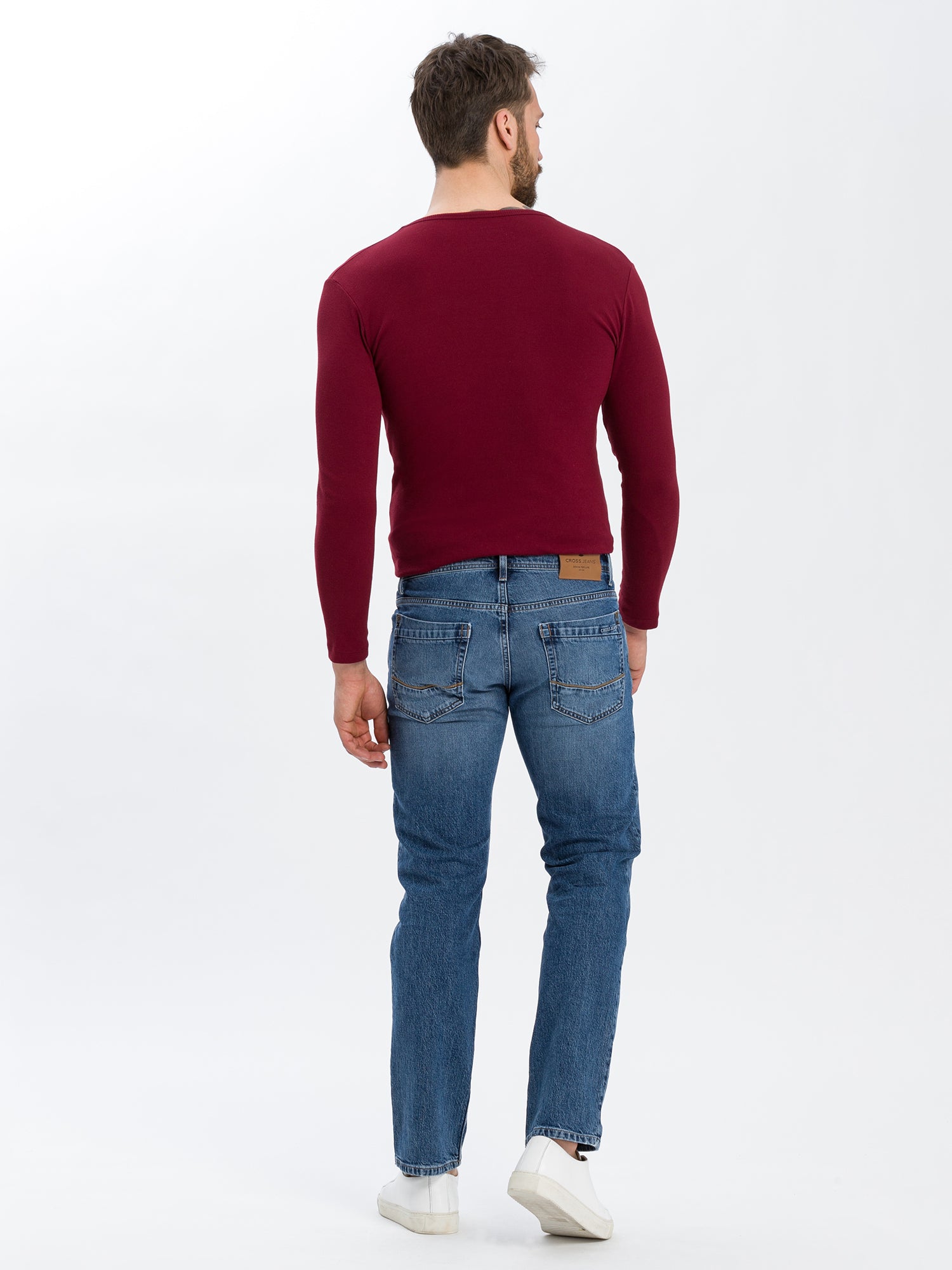 CROSS JEANS Antonio Five Pocket - Blue Harbor Wash - E161-301 von Cross Jeans