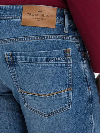 CROSS JEANS Antonio Five Pocket - Blue Harbor Wash - E161-301