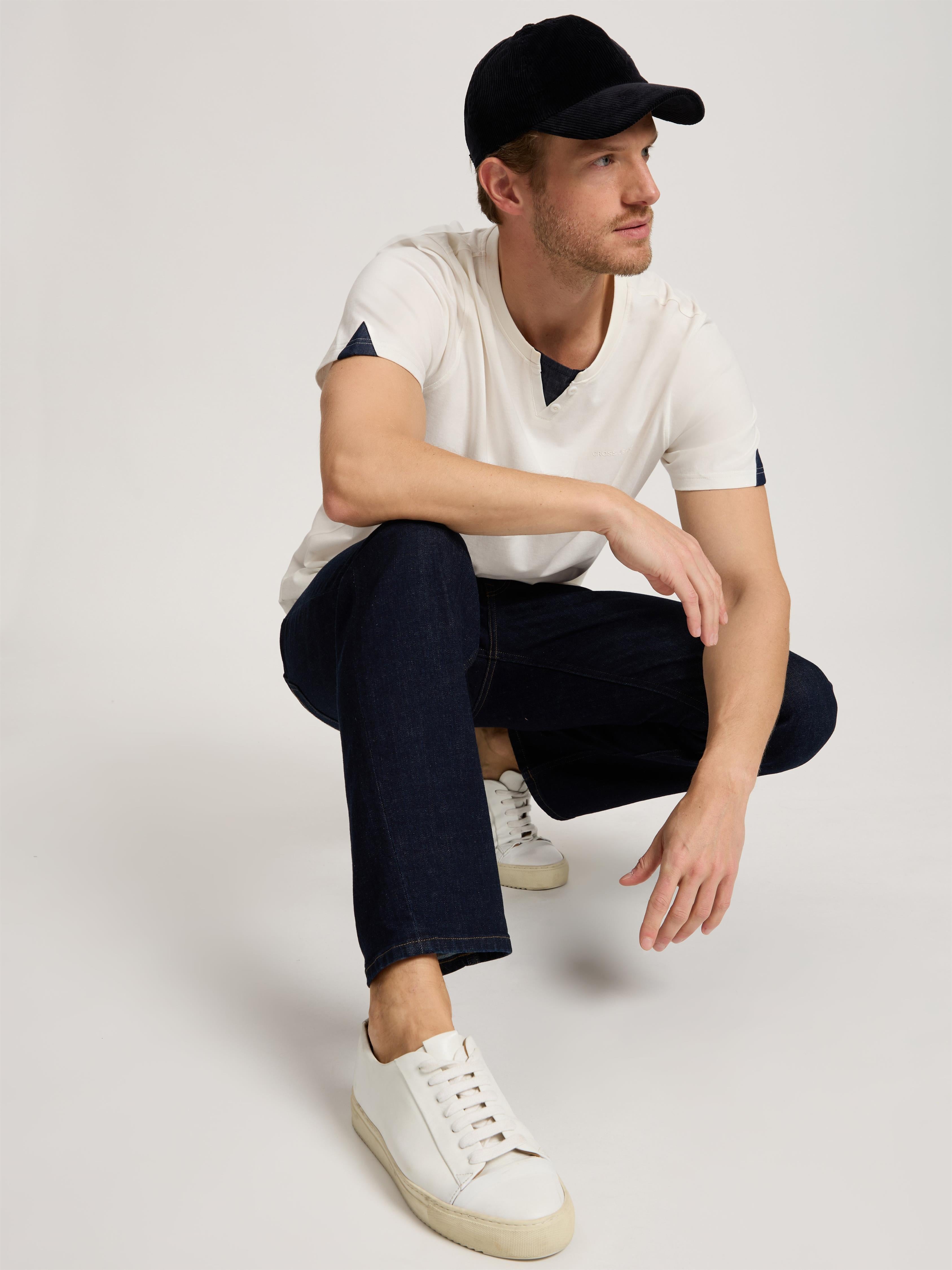 CROSS JEANS Antonio Five Pocket - Midnight Ink Blue - E161-517 von Cross Jeans