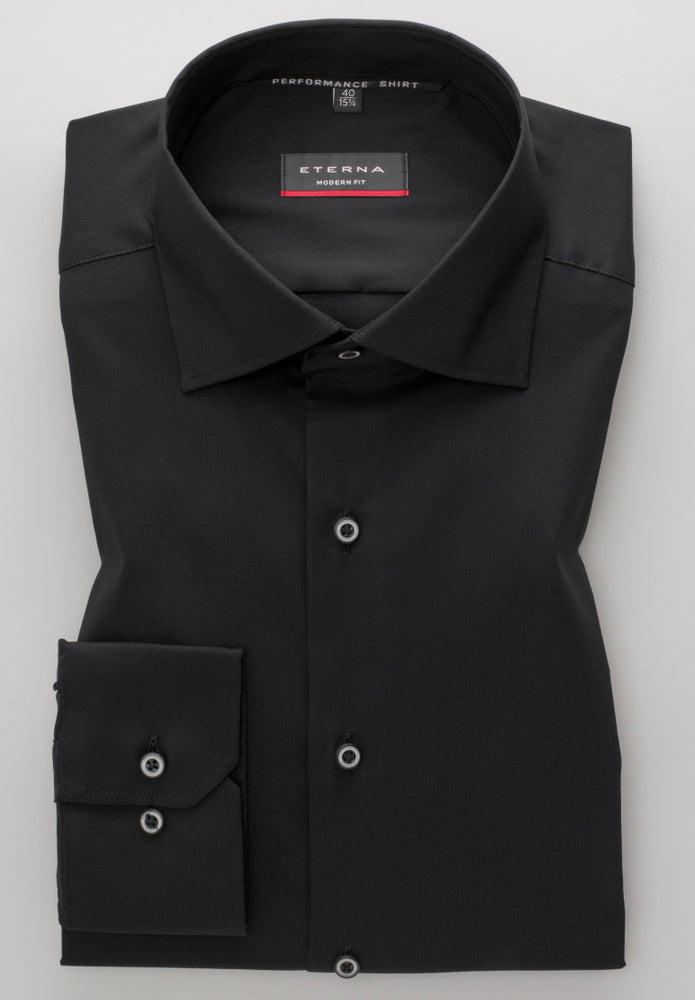 ETERNA COMFORT FIT Performance Shirt - Midnight Ink Black - 3377-39-E17K