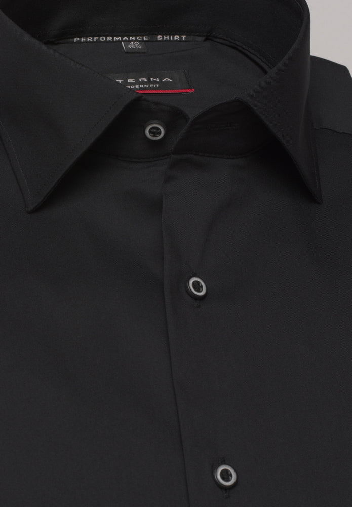 ETERNA COMFORT FIT Performance Shirt - Midnight Ink Black - 3377-39-E17K von Eterna