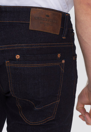 CROSS JEANS DYLAN Five Pocket - Midnight Cocoa Rinse - E195-079
