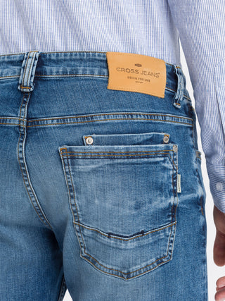 CROSS JEANS DYLAN Jeans - Bright Denim Blue - E195-102
