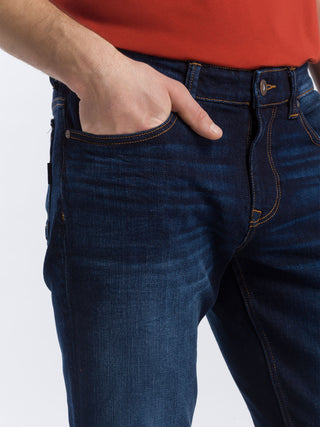 CROSS JEANS DYLAN Hose - Deep Indigo Wash - E195-110