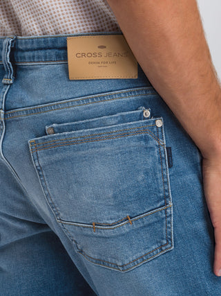 CROSS JEANS DYLAN Jeans - Coastal Sky Blue - E195-113