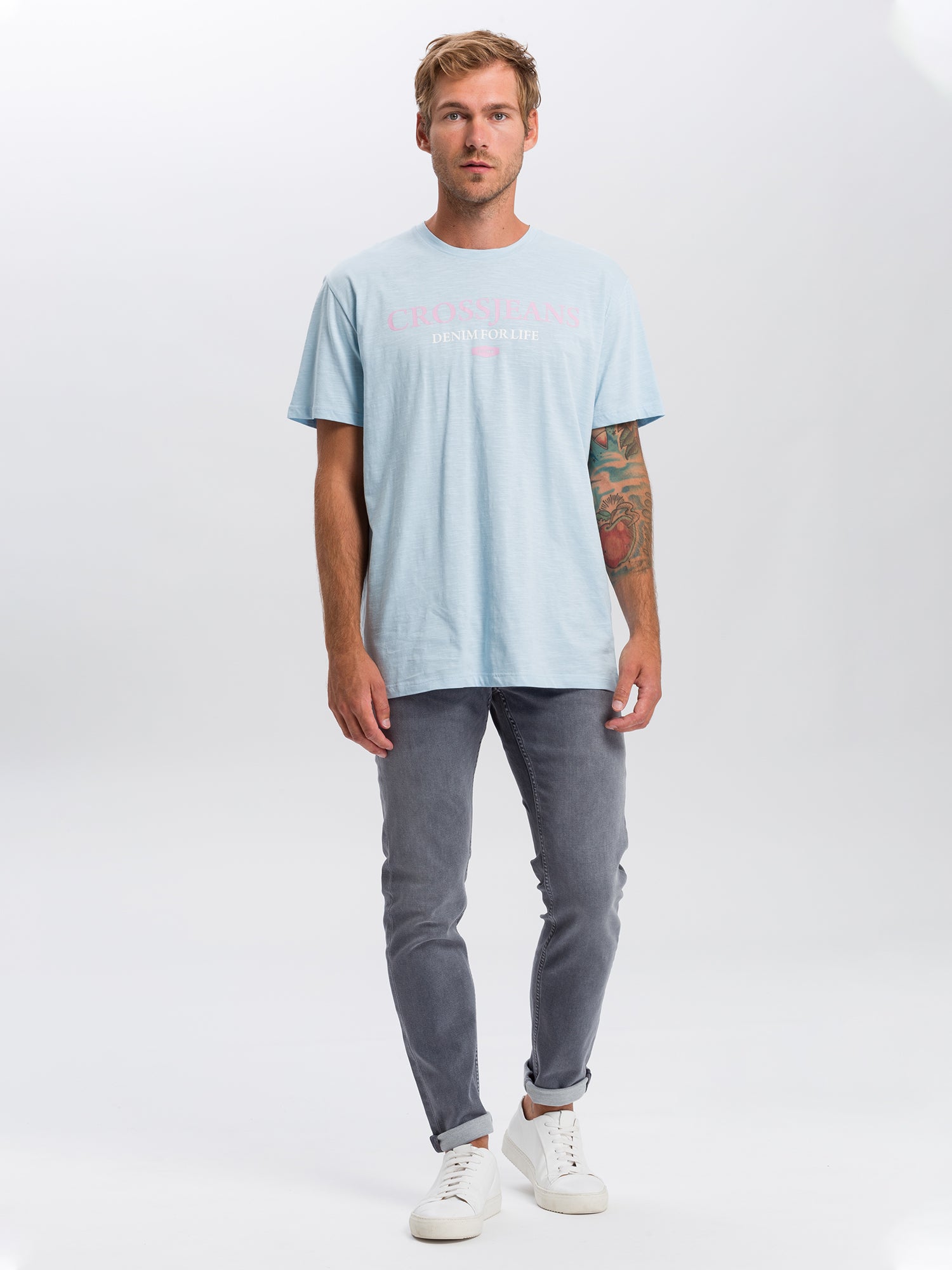 CROSS JEANS JIMI - Vintage Mist Grey - E197-022 von Cross Jeans
