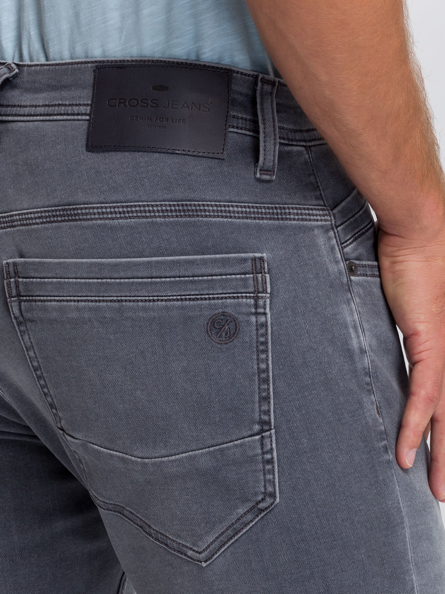 CROSS JEANS JIMI - Vintage Mist Grey - E197-022 von Cross Jeans