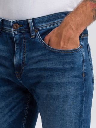CROSS JEANS Jimi Five-Pocket - Indigo Sunwash Blue - E197-023