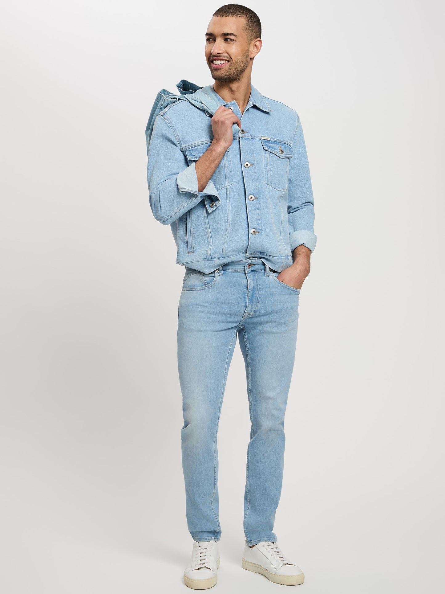 CROSS JEANS Jimi SWEAT DENIM - Sea Mist Blue - E197-041 von Cross Jeans