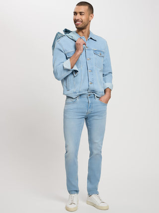 CROSS JEANS Jimi SWEAT DENIM - Sea Mist Blue - E197-041