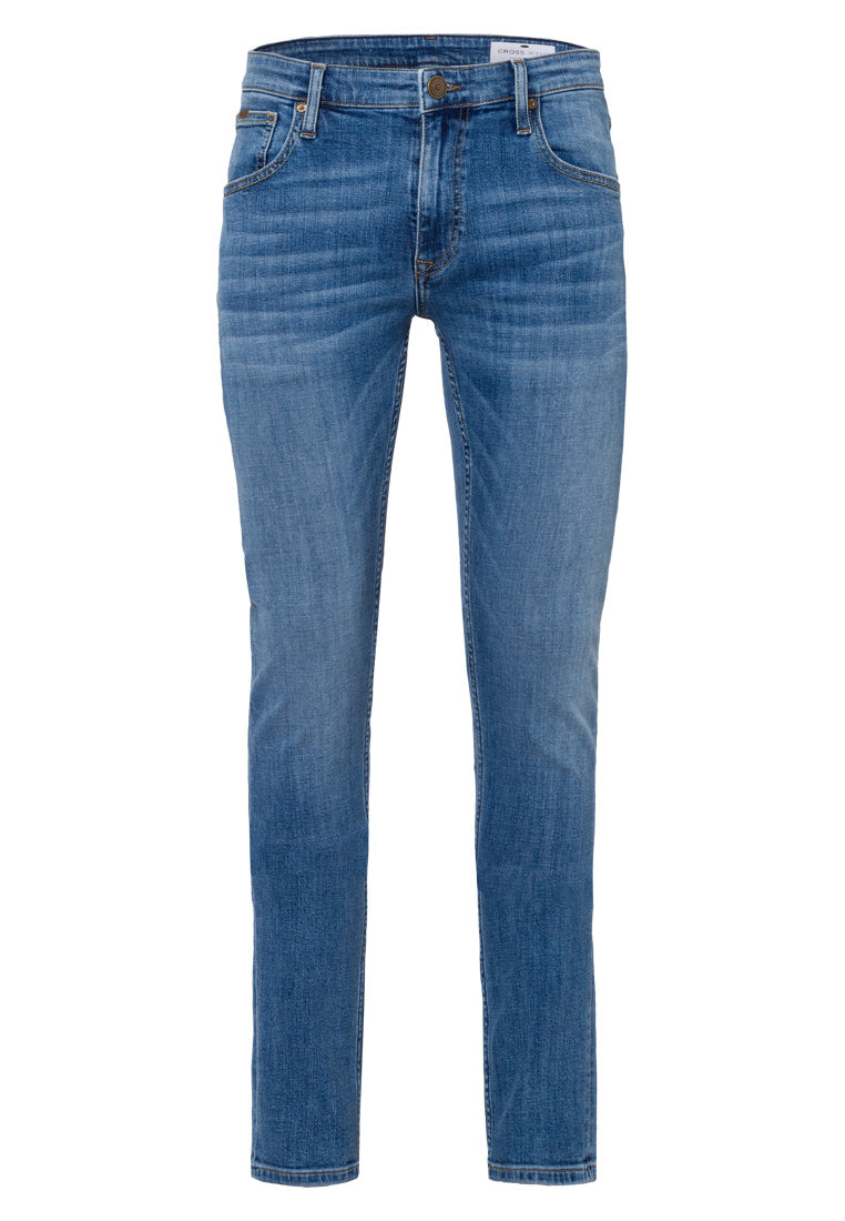 CROSS JEANS DAMIEN Five Pocket - Coastal Vintage Blue - E198-007