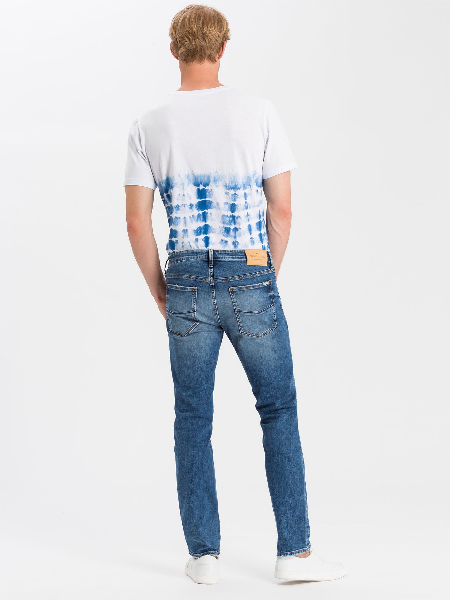 cross jeans dames mid blue e198-020 von Cross Jeans