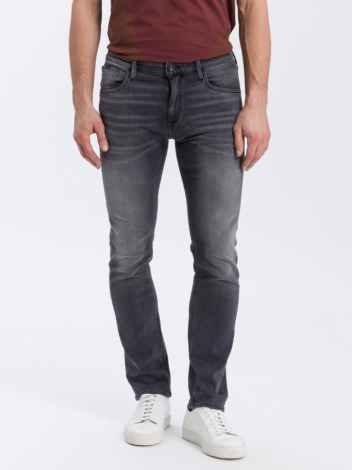 CROSS JEANS DAMIEN Five Pocket - Smoky Slate Grey - E198-021