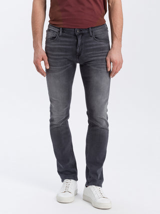 CROSS JEANS DAMIEN Five Pocket - Smoky Slate Grey - E198-021