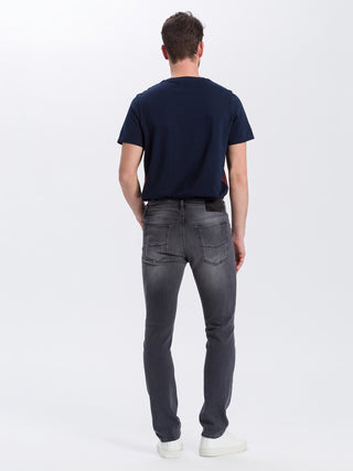 CROSS JEANS DAMIEN Five Pocket - Smoky Slate Grey - E198-021