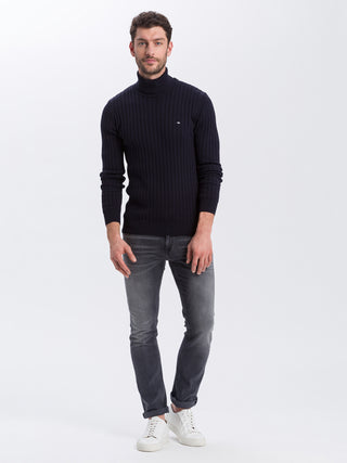 CROSS JEANS DAMIEN Five Pocket - Smoky Slate Grey - E198-021