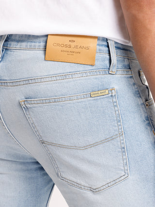 CROSS JEANS DAMIEN Jeans - Pearl Breeze Blue - E198-063