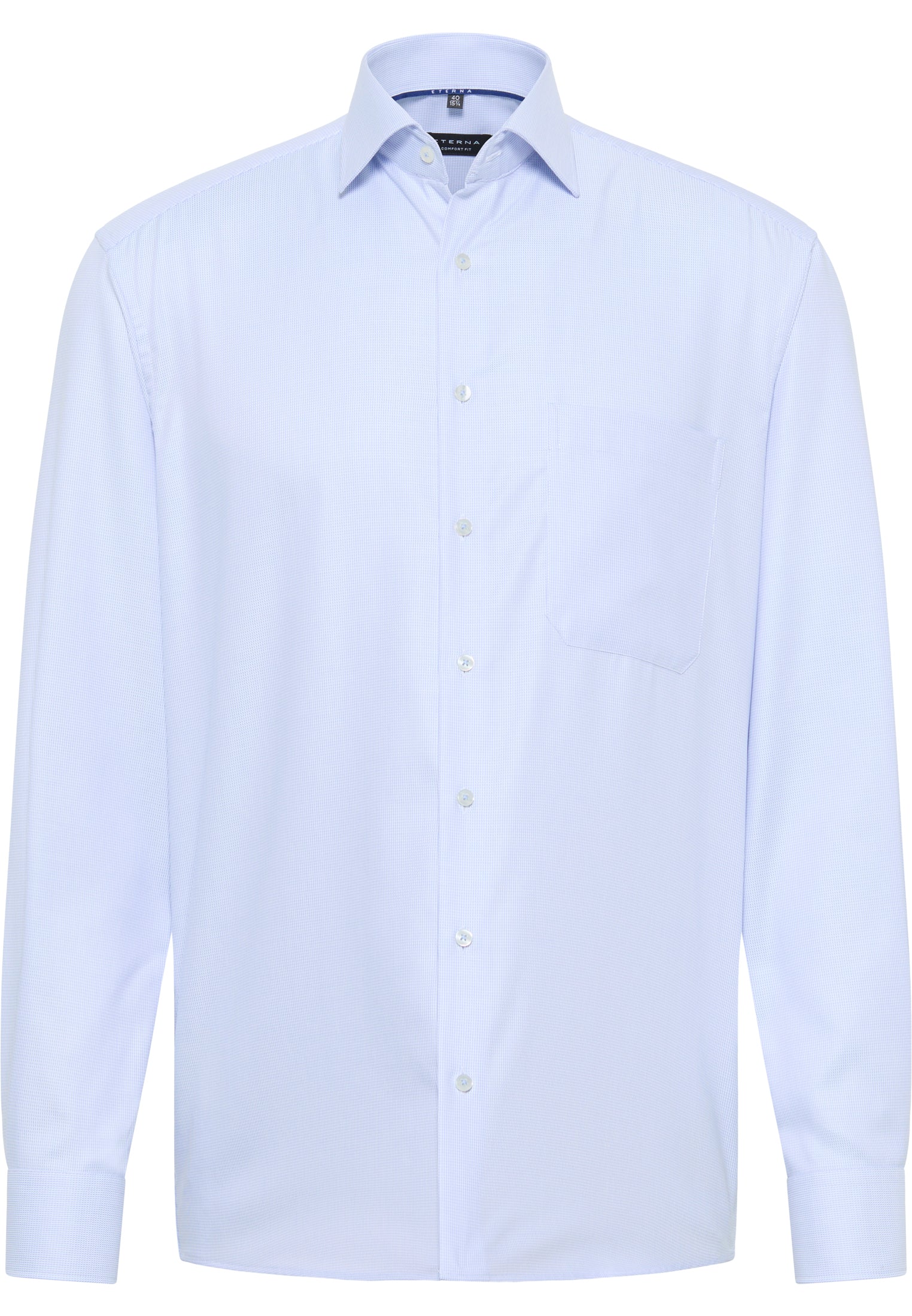 ETERNA COMFORT FIT Langarm hemd - Glacier Sky Blue - 3116-12-E169